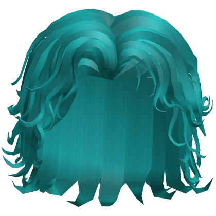 Wavey Light Teal Surfer Male Curly Hair