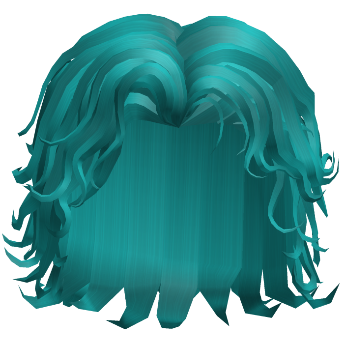 Wavey Light Teal Surfer Male Curly Hair