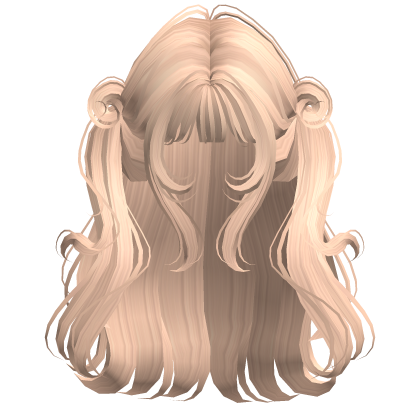 Blonde Cute Girly Twirly Pigtails