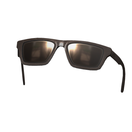 Brown Y2K Raised Tinted Rectangle Shades Glasses