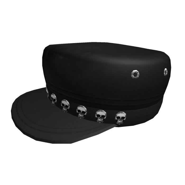 Emo edgy grunge skull black beret