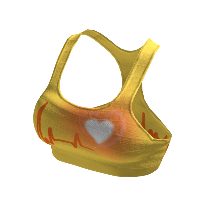 💥Neon Heart💥 Yellow Yoga Pilates Top💥