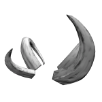 White Demon Horns
