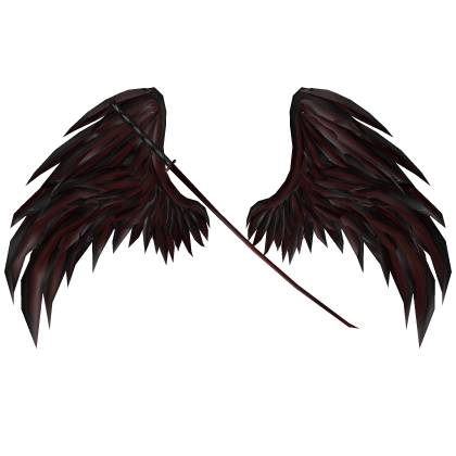 Red and Black Angel Wings & Katana Roblox item