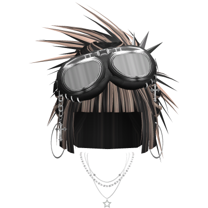 Y2K Spiky Bun (Black&Blond) Roblox item