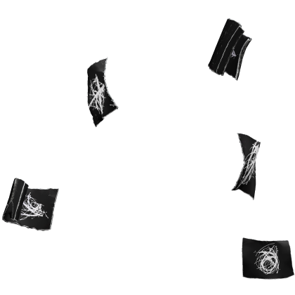 Black Scribble Floating Papers