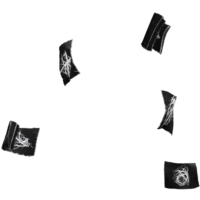 Black Scribble Floating Papers