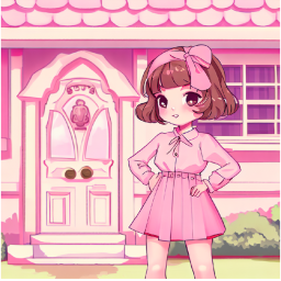 Preppy cute pink hangout spot
