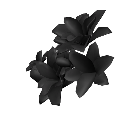 Black Hair Blossom Flower Right Roblox item