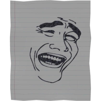 laughing face meme drawing