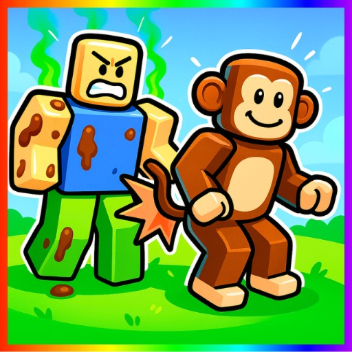 Become A Monkey And Poop! 🙊💩 official Roblox game thumbnail