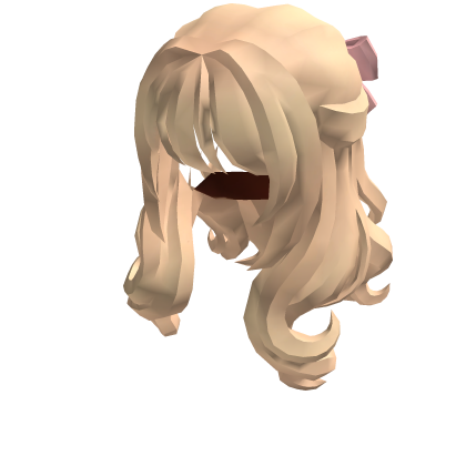 Romantic Half-Up Wavy Hair [Blonde] Roblox item
