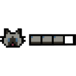 Saimese Cat 8-Bit Health Bar
