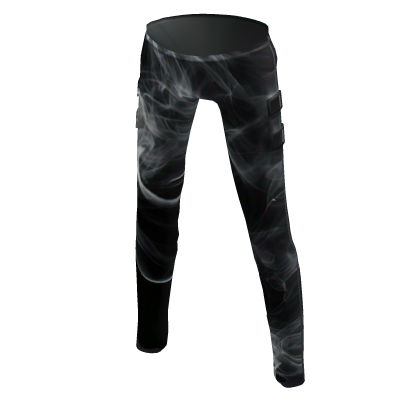 White Trippy Smoke Pants