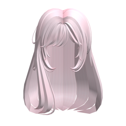 ꒰♡꒱ cute pink messy long hair Roblox item