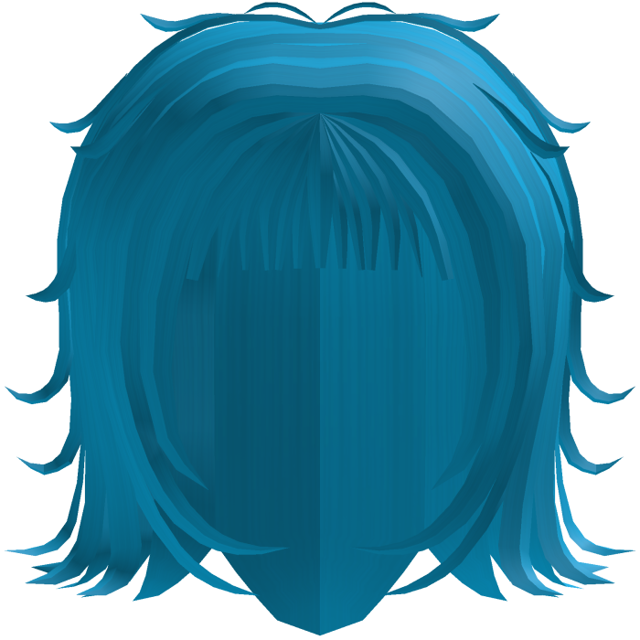 Punk Messy Hair Cyan