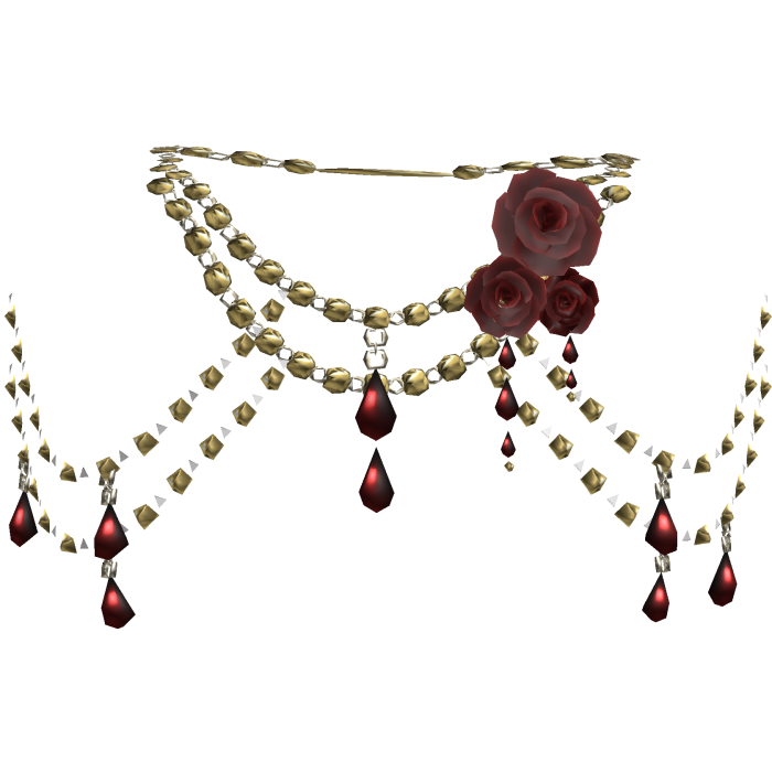 Yellow Body Front Jewelry w Red Roses 3.0