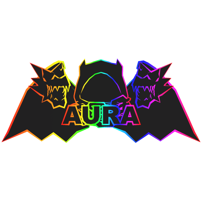 Rainbow Hood Chain Dragon Wings AURA Combo
