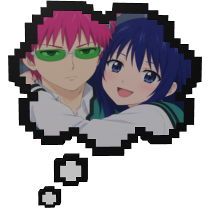 Saiki Kusuo and Kokomi Teruhashi | Thinking Bubble Roblox item
