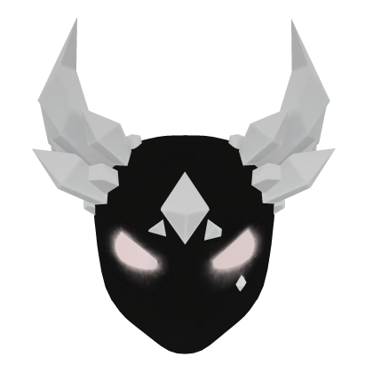 Glowing Mask of White Shards