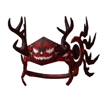Red Halloween Valk With Antlers