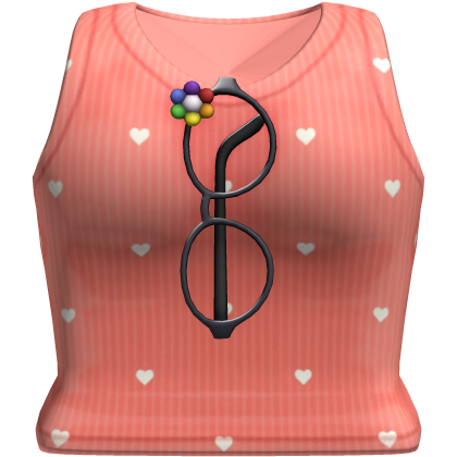 Cute Heart Top Flower Glasses