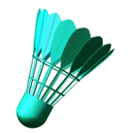 Turquoise Badminton Shuttlecock
