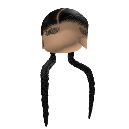 ★☆ Side Part Dutch Braids In Black Roblox item