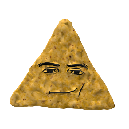 Man Face Nacho Chip Chilling Roblox item
