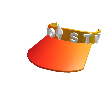Vibrant orange shade with red gemstone