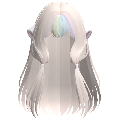 ♡ cutesy chobits chii anime hair in rainbow blonde