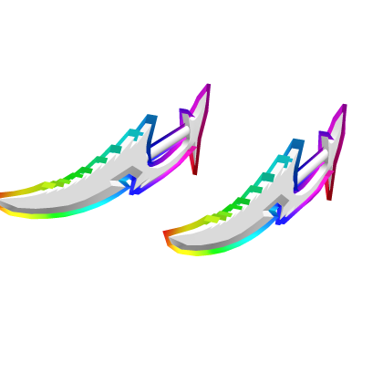 White Dual Rainbow Demon King Sword thumbnail
