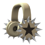 Spiked Star Headphones [Yellow]