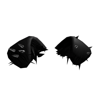 goth puppy ears black