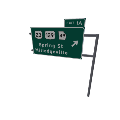 Highway sign