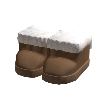 🎀Bows🎀 Brown Fluffy Boots with White Bow