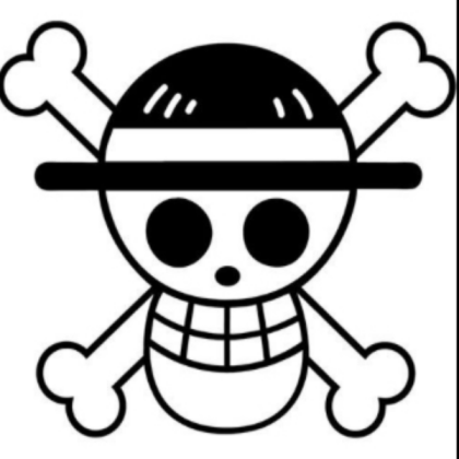 Black and White Straw Hat Logo Roblox decal