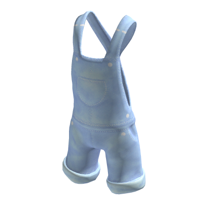 Stylish Short Overalls (Pastel Blue)