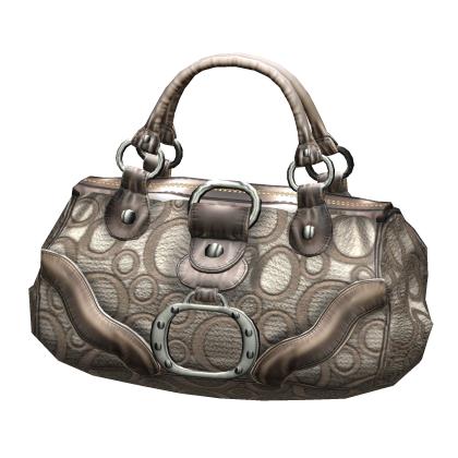 2000s Vintage Luxury Designer "O" Purse (Beige) Roblox item
