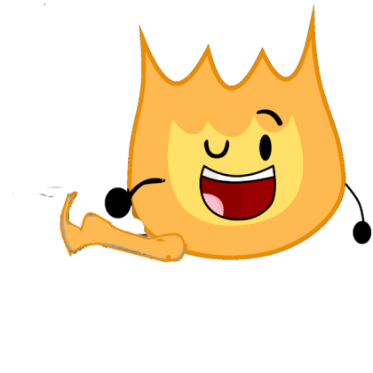 Firey As A Ghost (For BFDI(A) Game Roblox decal
