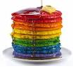 Rainbow Pancakes