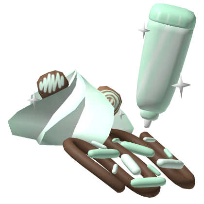 ♡ mint chocolate cute sprinkles on head Roblox item