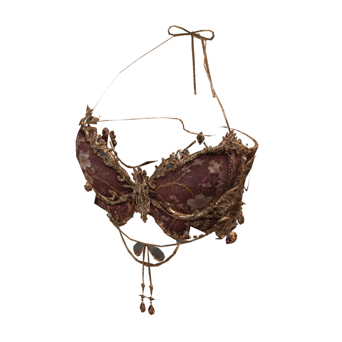 🦋 Rosary Warm Rose Y2K Butterfly Top