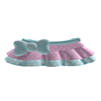 ♡ ꒰ cutecore tweencore baby pink & blue skirt