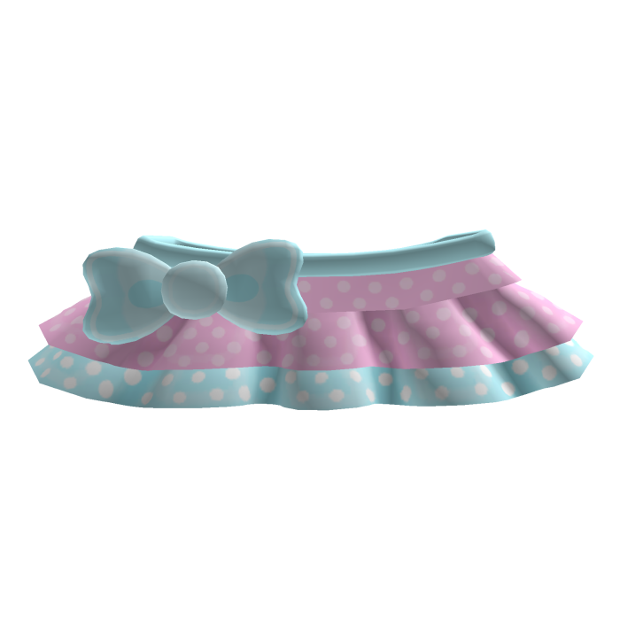 ♡ ꒰ cutecore tweencore baby pink & blue skirt