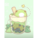 Bubble tea and frog army