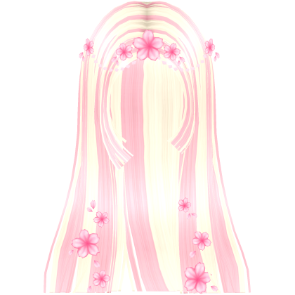 Glowy Sakura Princess Hime Cut (Neapolitan) Roblox item