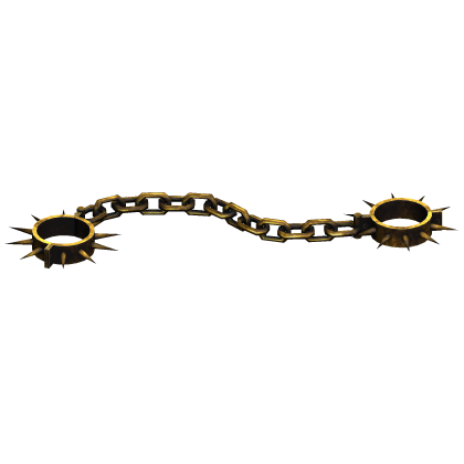 Gold Spiky Shackles  Roblox item