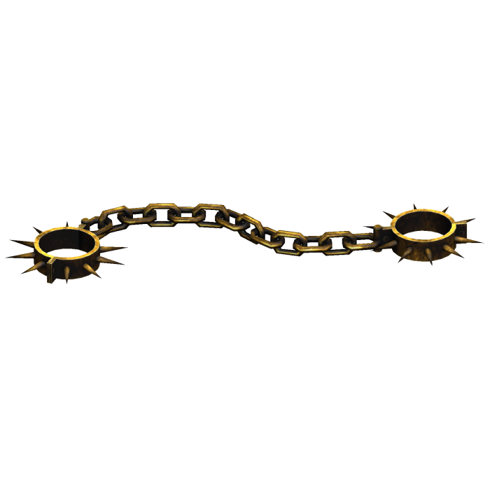 Gold Spiky Shackles 