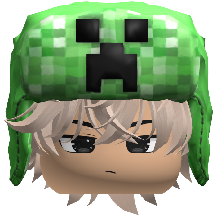 Green Creepy Monster Ushanka Hat Boy Head and Hair